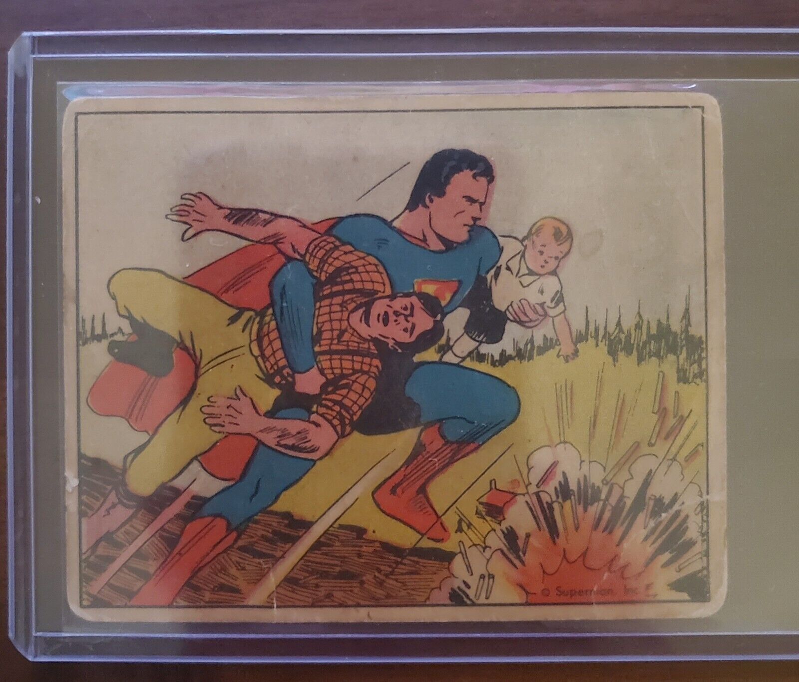 1940  Superman Gum Inc. #26 Log Jam Peril Fair/Good Condition R145