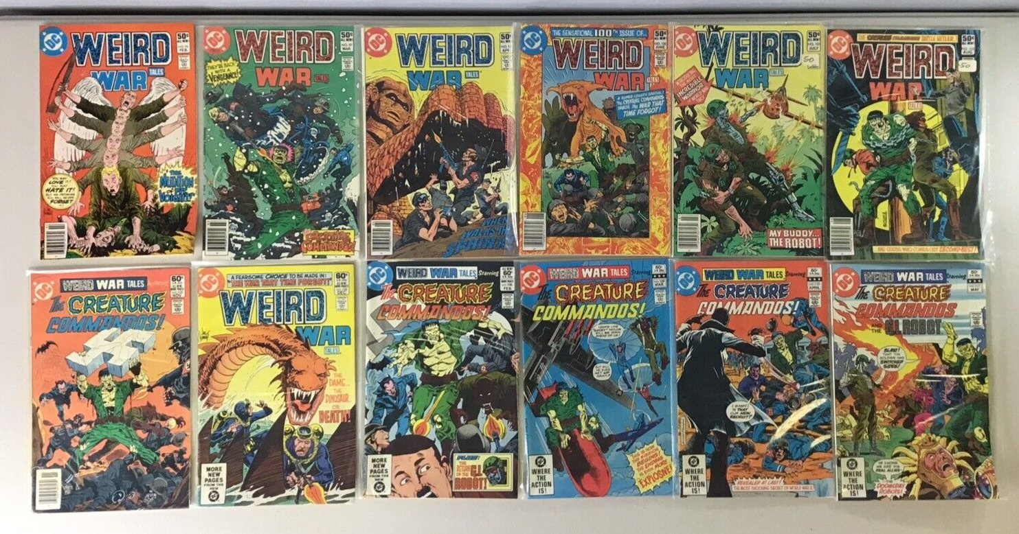 Weird War Tales 96-124 RUN + Weird Mystery Tales 21 + MORE 1981 Lot of 28 NM-