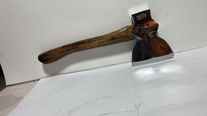antique American Axe Glassport hatchet camp axe great shape restored new handle