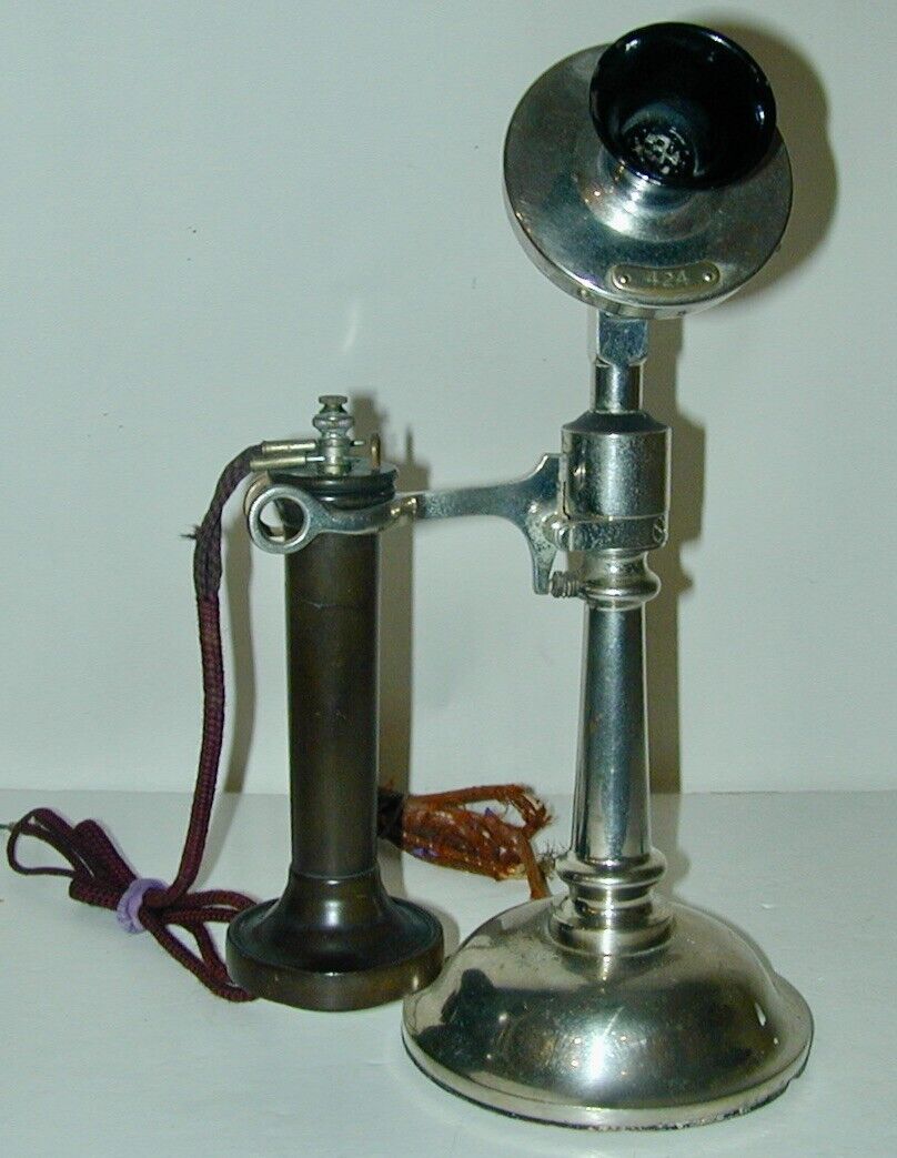 Western Electric #10 Candlestick Telephone W/ Long Pole OST Receiver  Circa 1900