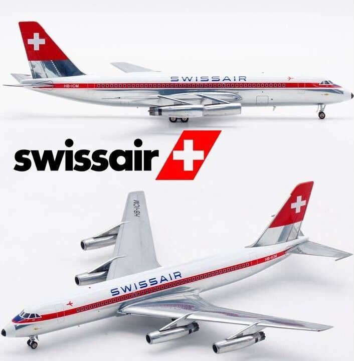 InFlight 1/200 WBSR880ICMP, Convair CV880M Swissair HB-ICM Polished