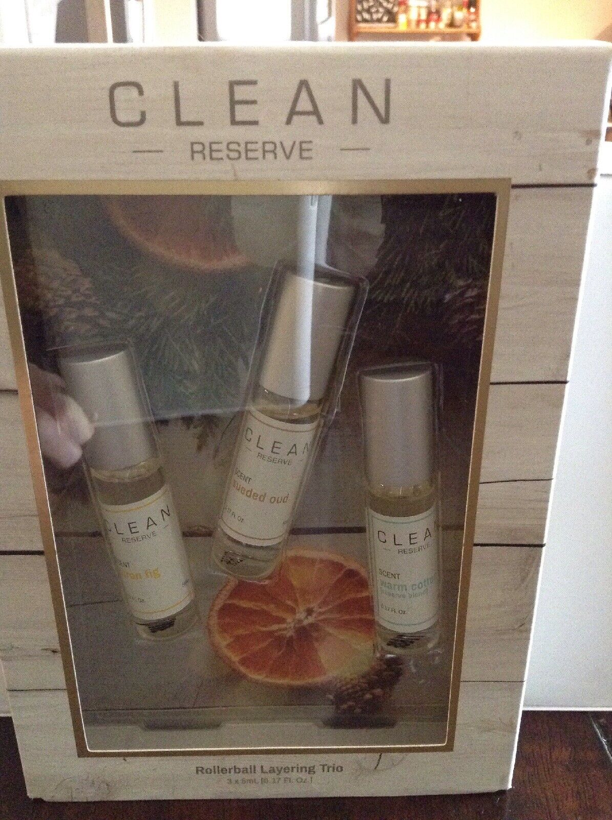 Clean Reserve Rollerball Layering Trio 3X5ml Warm,cotton citrus fig & sueded oud