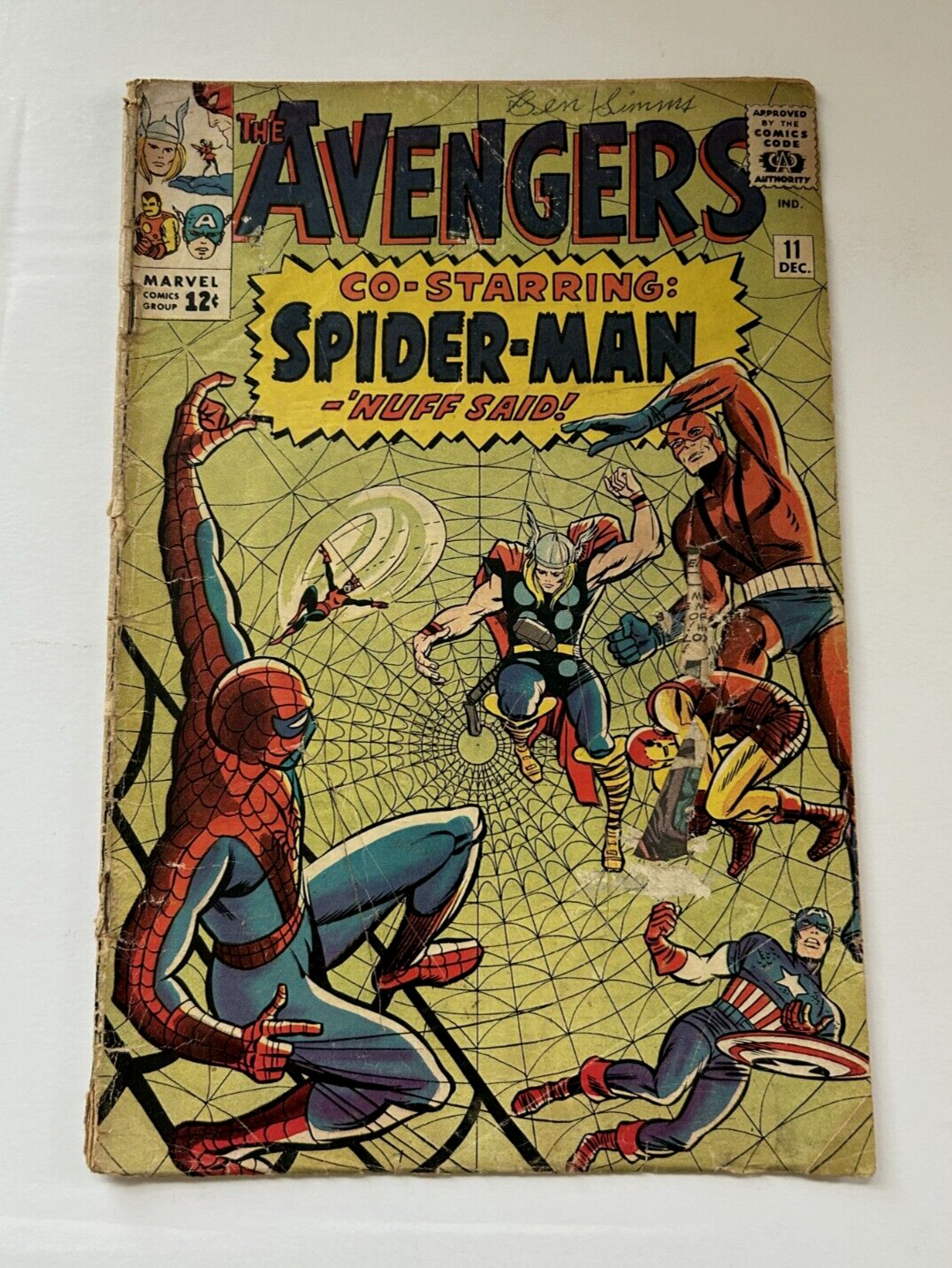 Avengers 11 1964 Silver Age Amazing Spider-Man Poor Incomplete