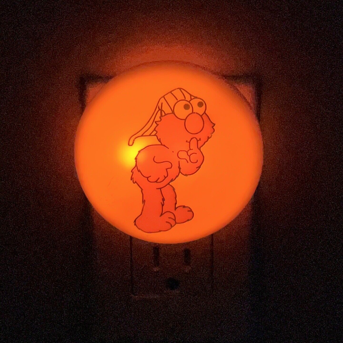 Vtg Elmo Sesame Street Wall Night Light