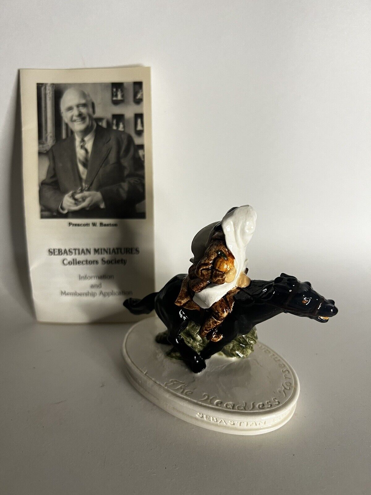 Sebastian Miniature Collectors Society The Headless Horseman '82'