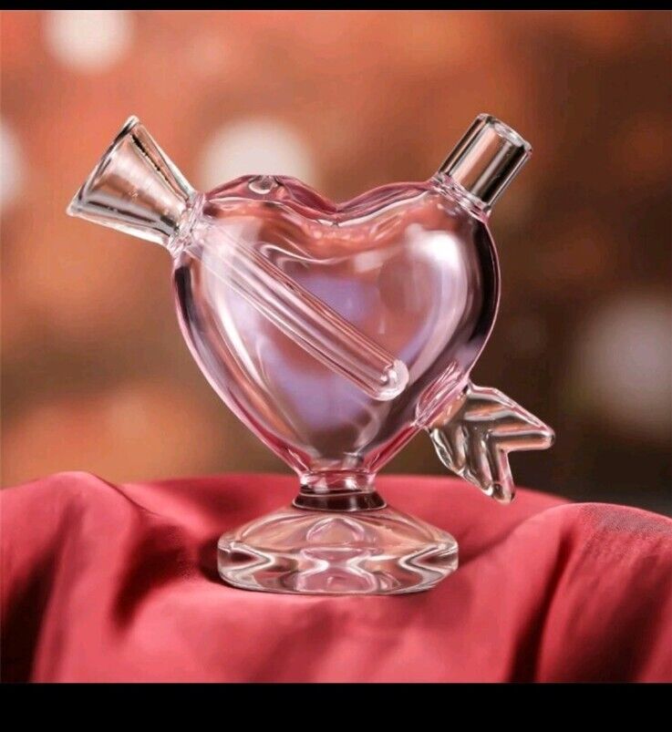 1pc High-end Miniature Cute Glass Hookah Water Pipe Valentines