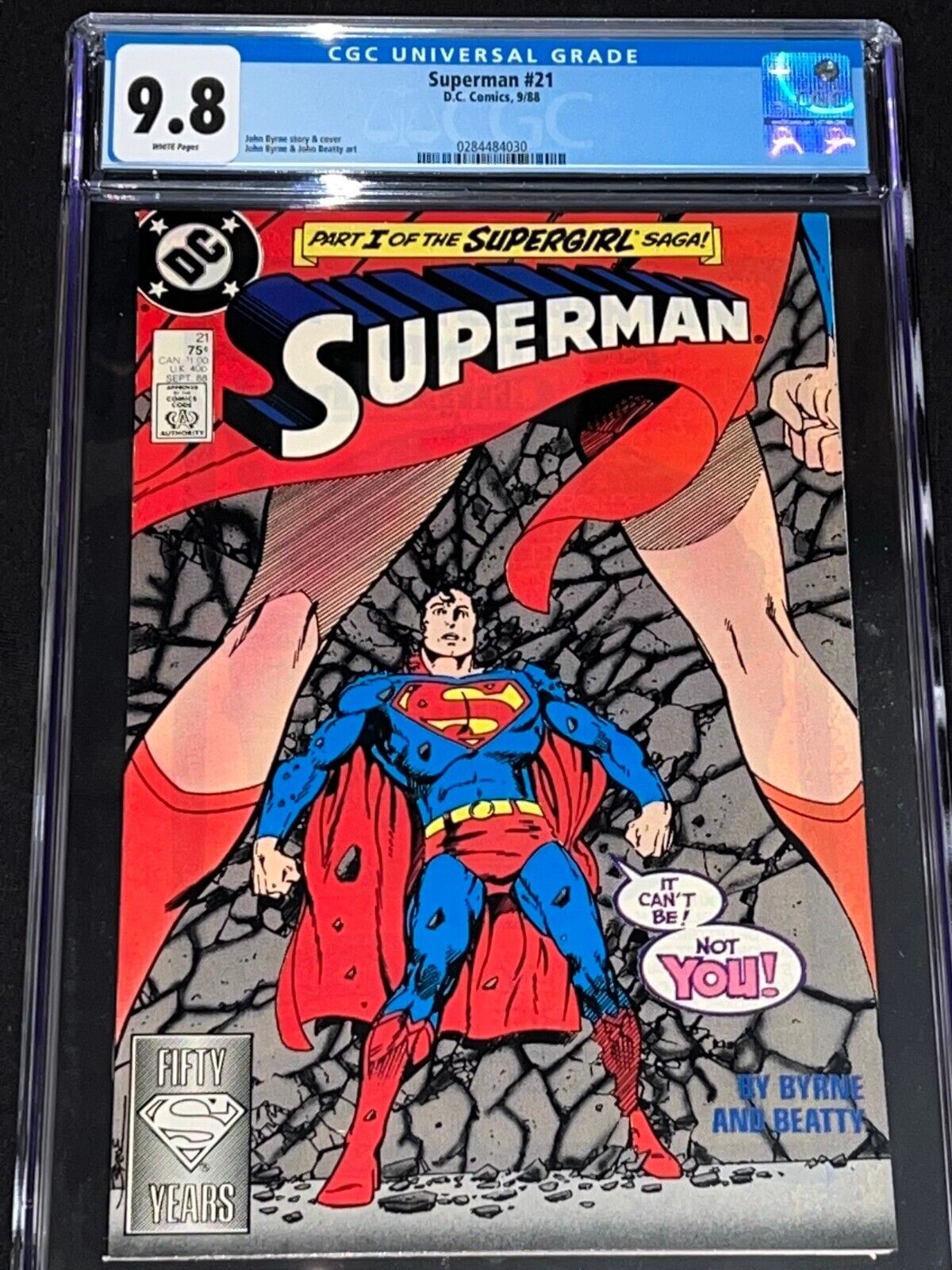 Superman #21 - CGC 9.8 - 1st New Supergirl Appearance - John Byrne Cover - 1988