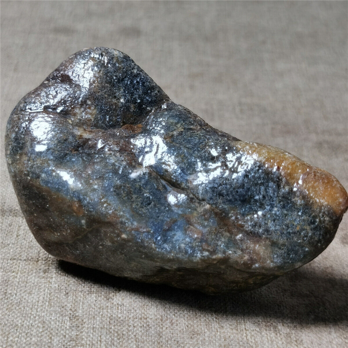 161g Natural Unheated Blue Sapphire Corundum Facet Rough Specimen #1871