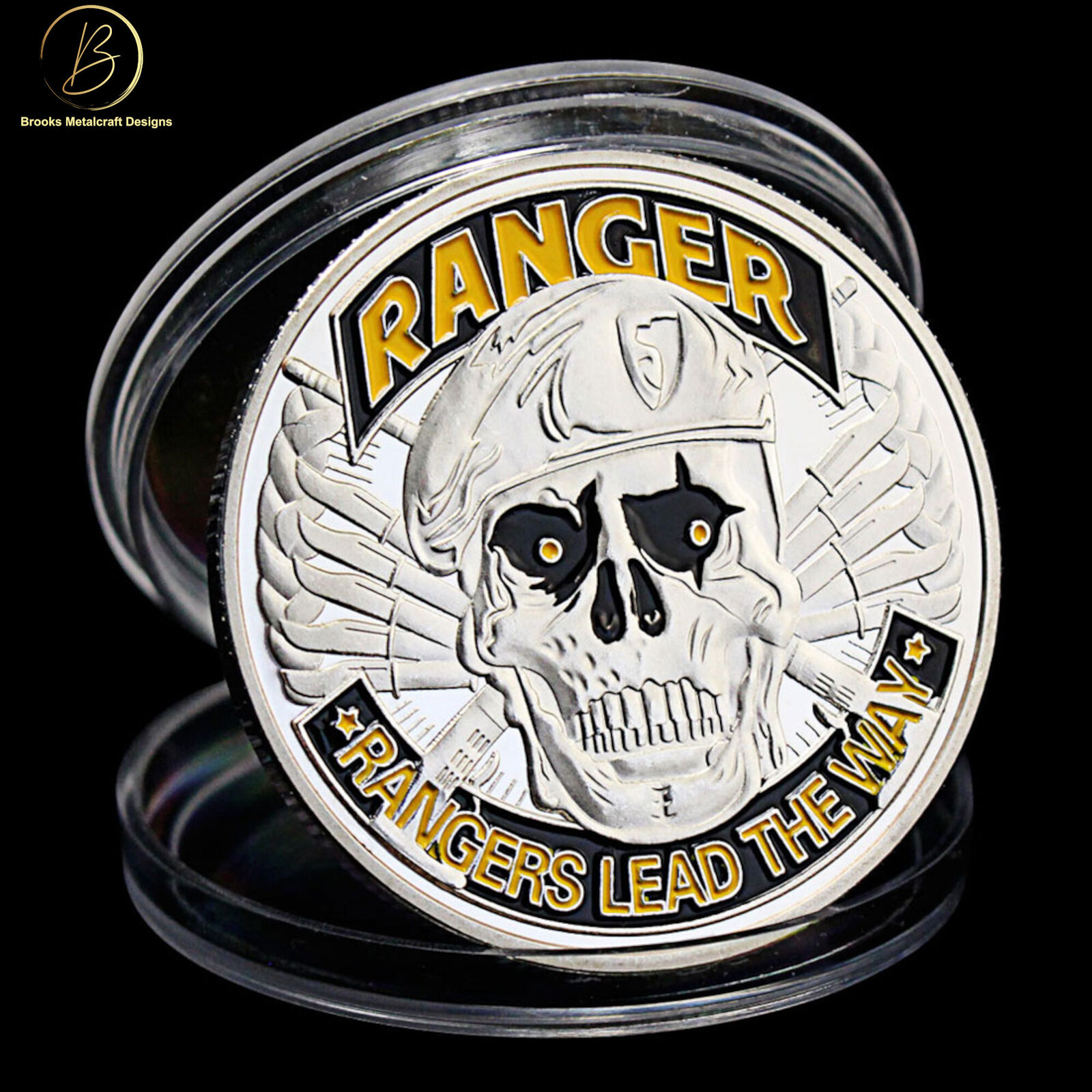 Army Rangers Lead the Way Silver Challenge Coin