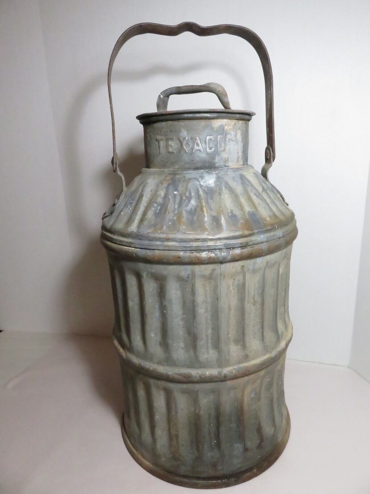 Vintage Boyco Texaco Five Gallon Galvanized Oil Can
