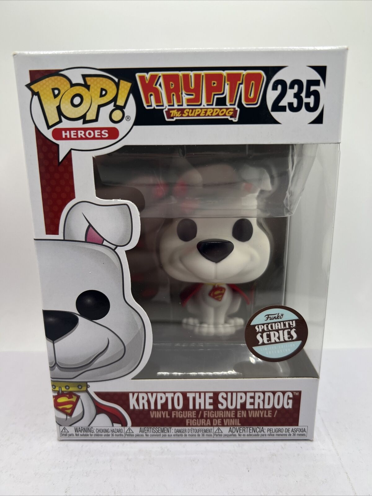 Krypto The Superdog DC #235 Funko Specialty Series Funko Pop w/ Pop Protector
