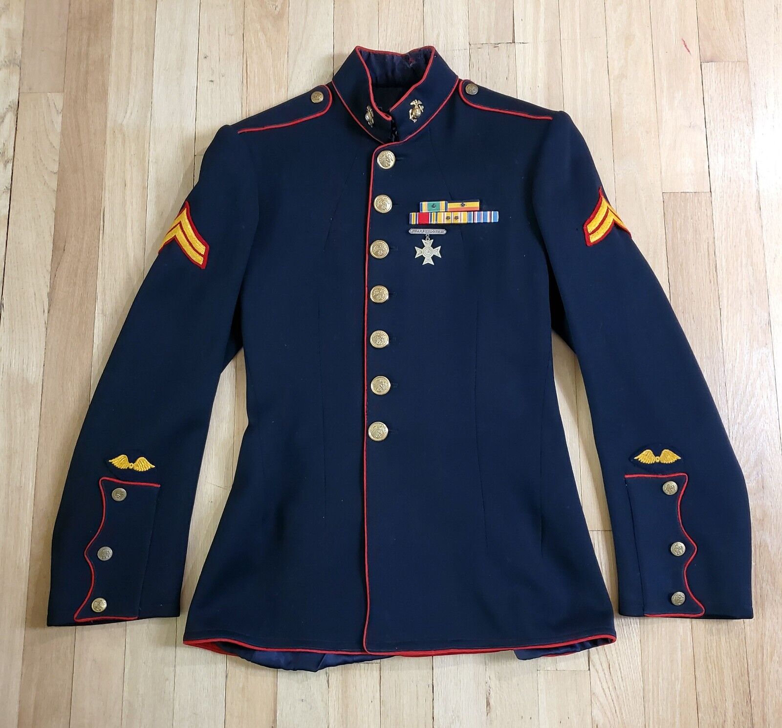 USMC WW2 Aviation Marine Corps Dress Blue Jacket.