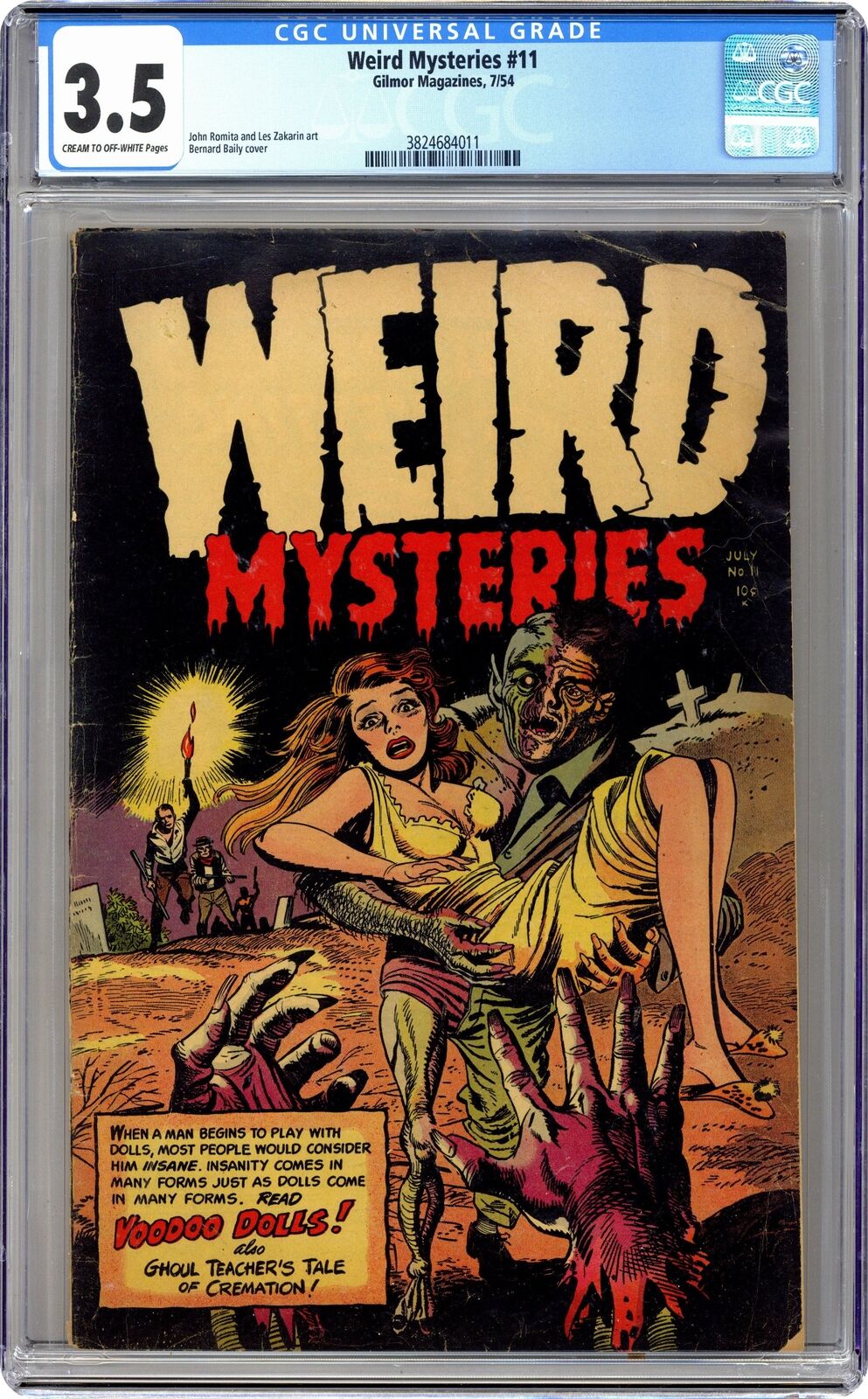 Weird Mysteries #11 CGC 3.5 1953 3824684011
