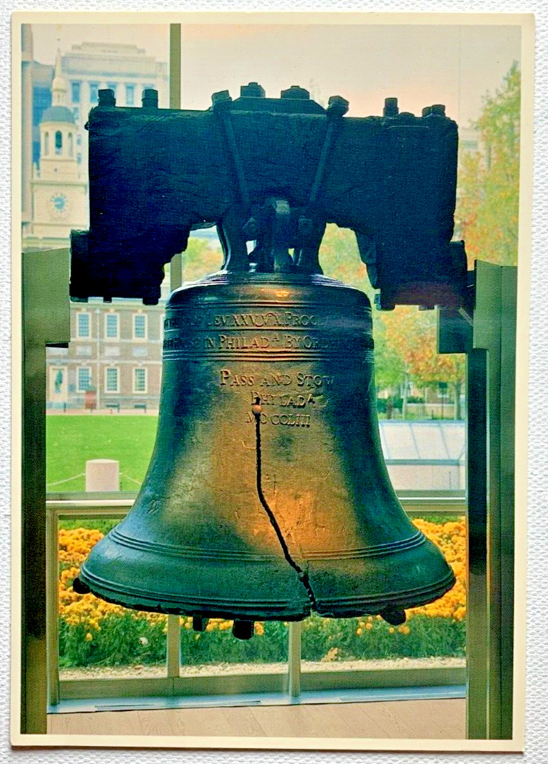 The Liberty Bell Postcard Philadelphia Pennsylvania Unposted Chrome White Border