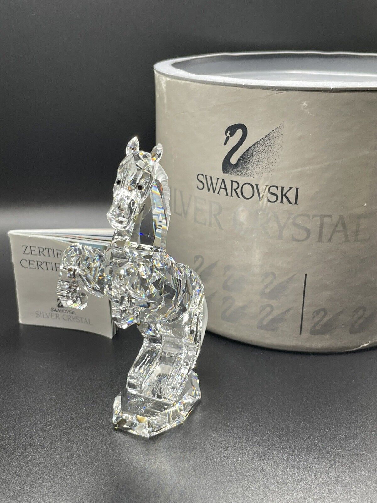 SWARVOSKI RARE,Small  Rearing Stallion,7212 Mint Condition.