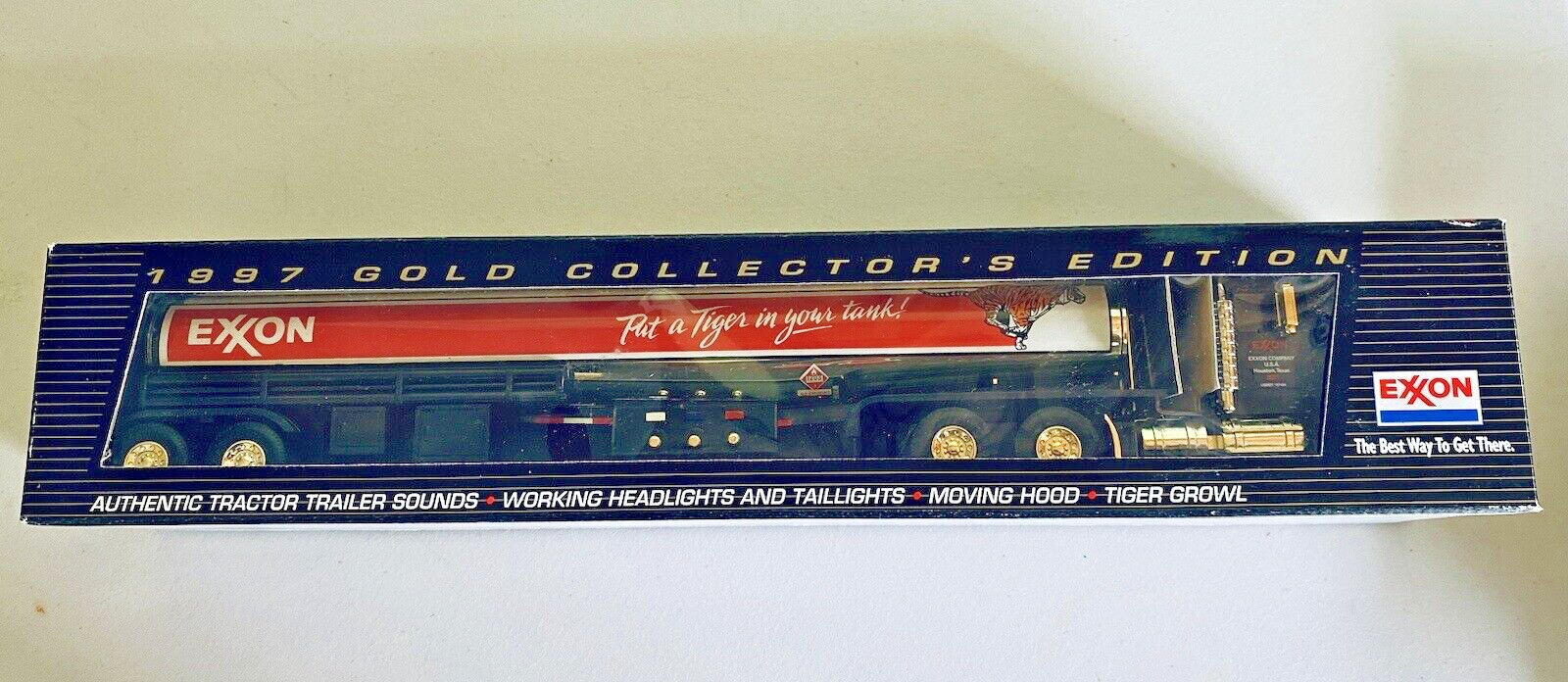 1997 EXXON GOLD COLLECTOR'S EDITION TANKER TRUCK 6th IN A SERIES Mint in Box