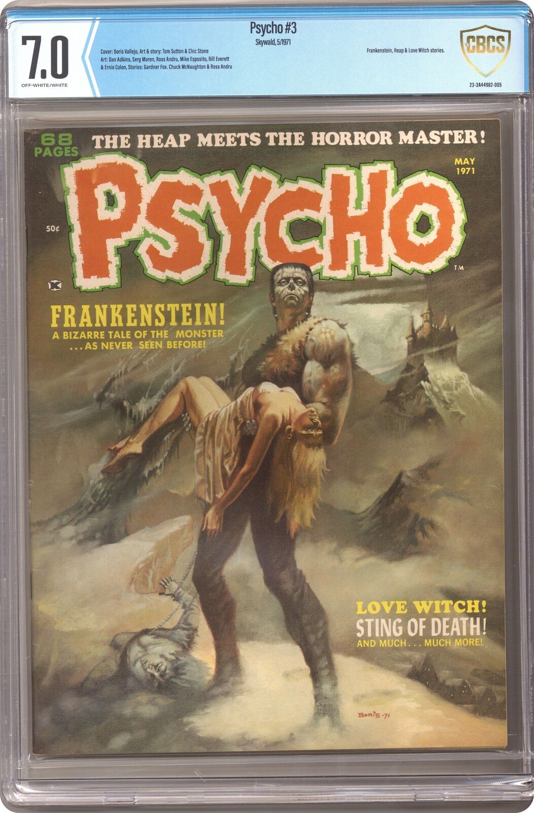 Psycho #3 CBCS 7.0 1971 23-3A44982-005