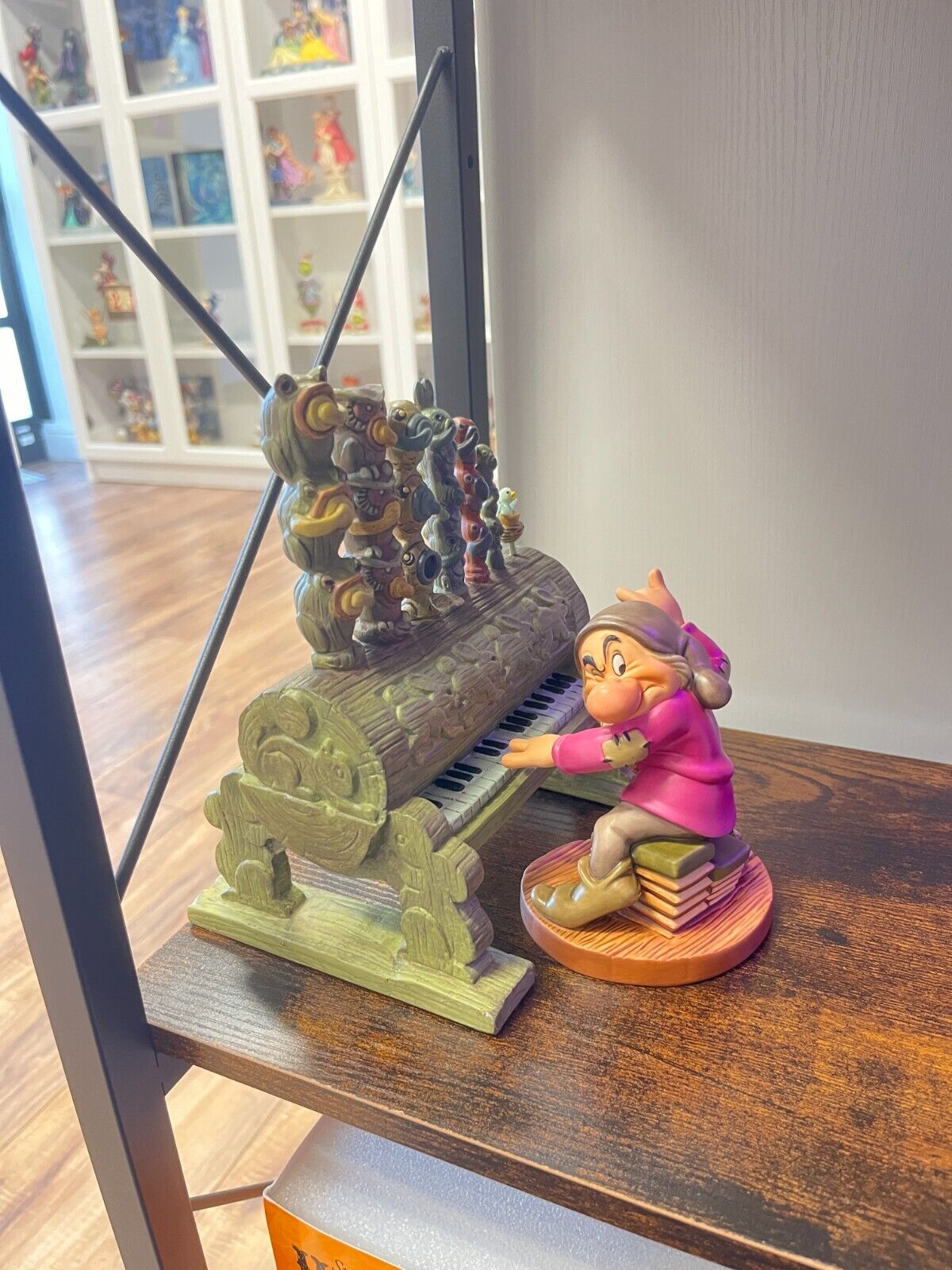WDCC Disney Grumpy and Pipe Organ Figurine Set Humph Snow White in Box no COA