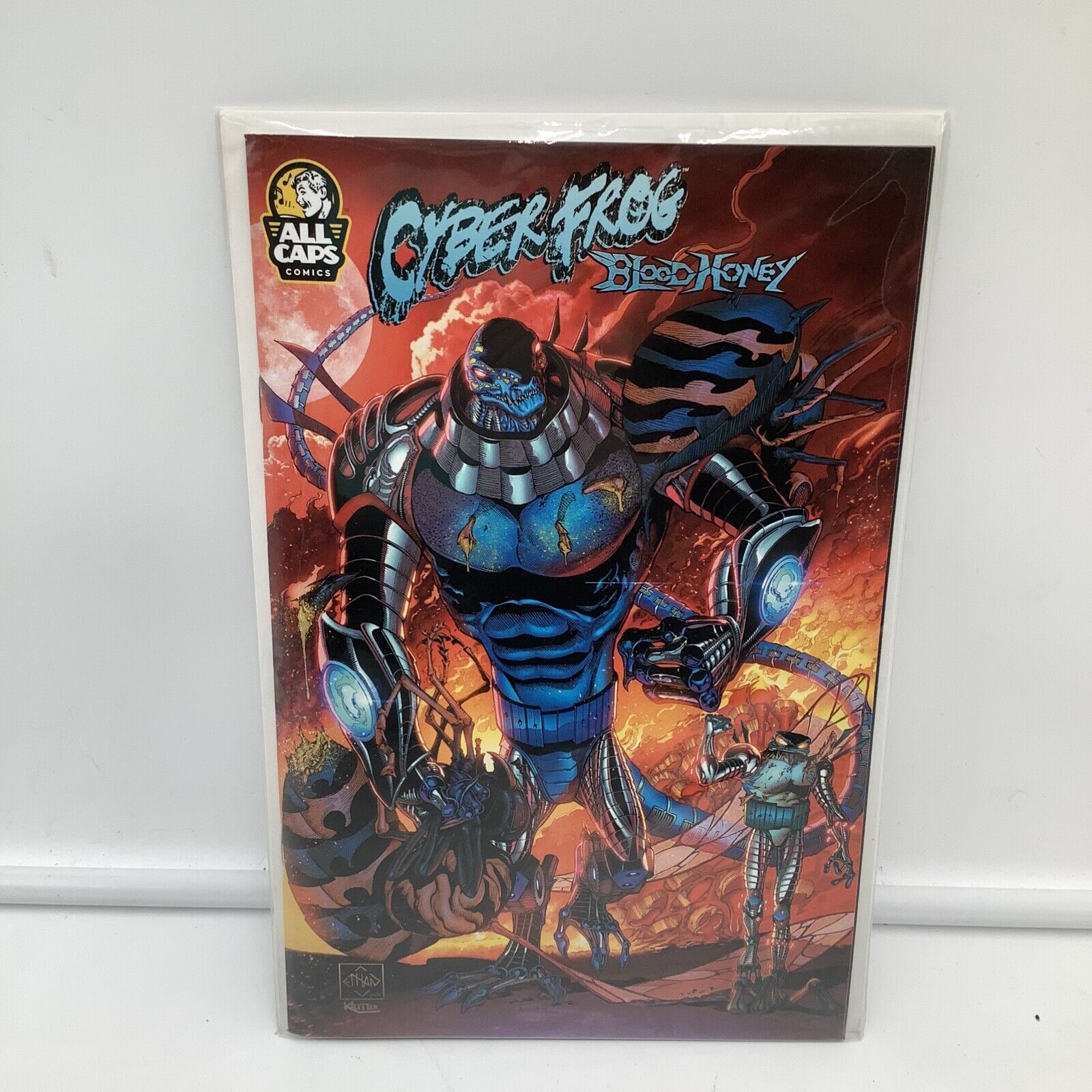 Cyberfrog: Bloodhoney Team Up Variant Signed Comic Book Multicolor