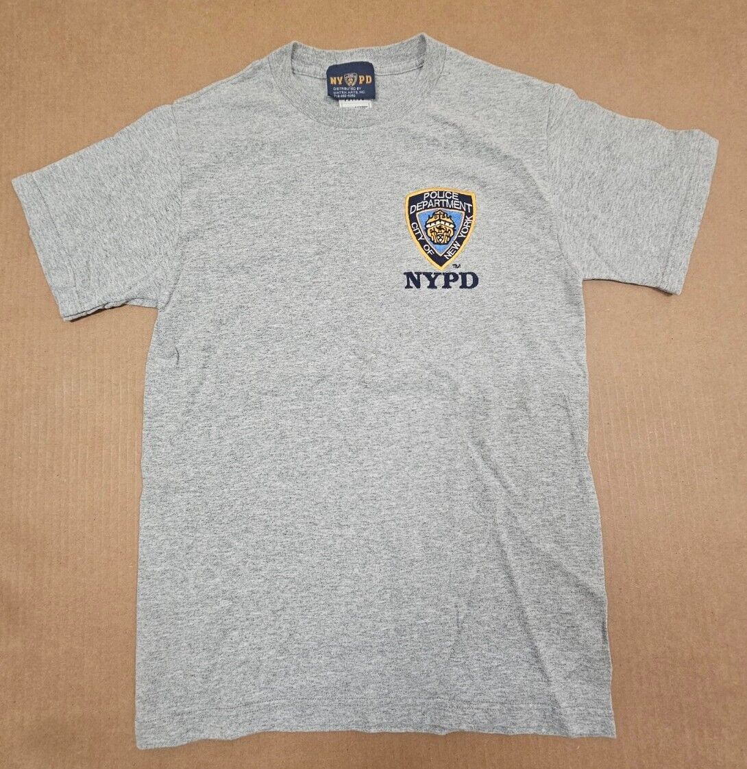 Rare Vintage Mens Official NYPD New York City Police Department T-Shirt Sz-Sm 