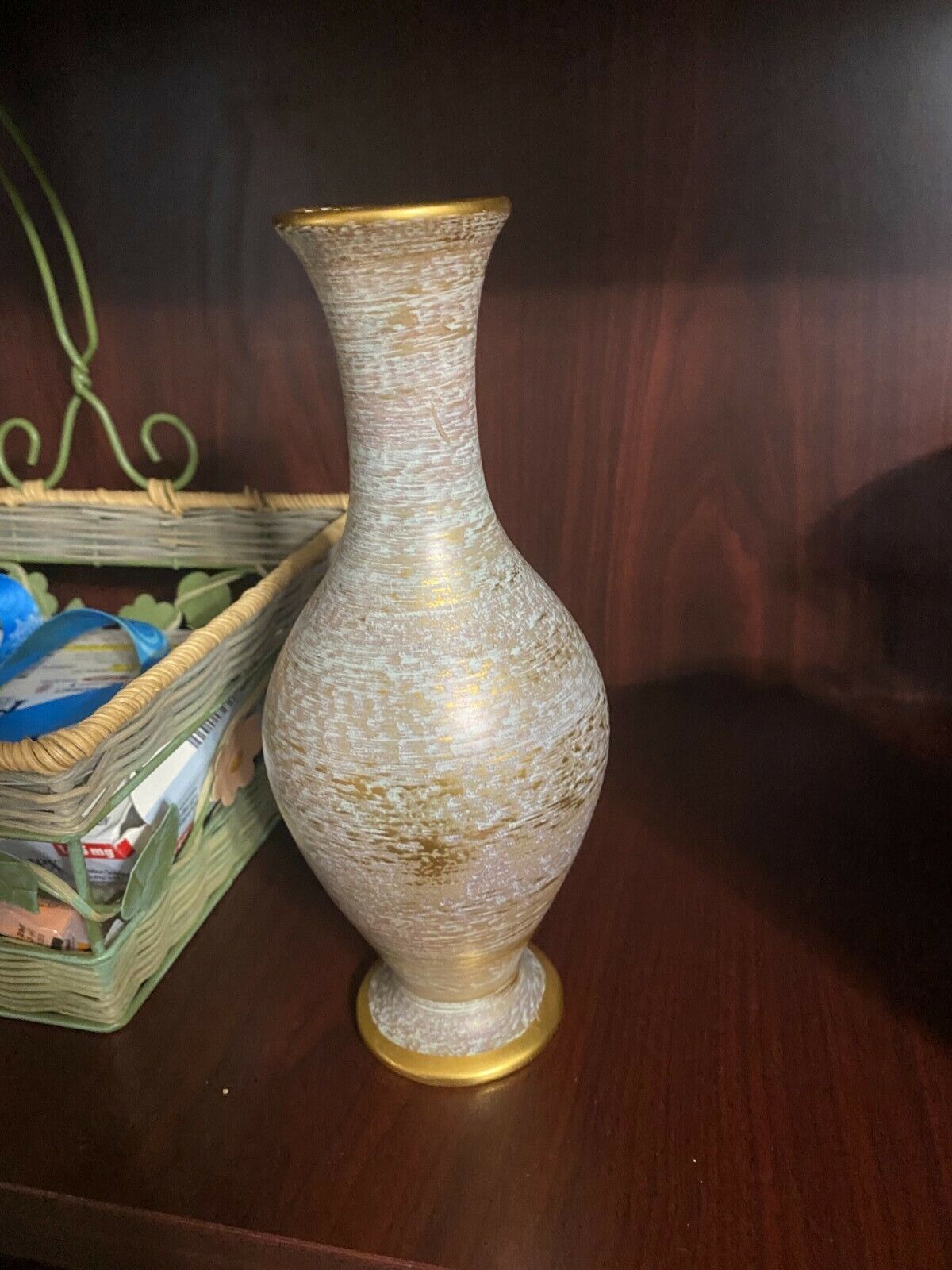 Strangl Vintage Antique Vase with real gold