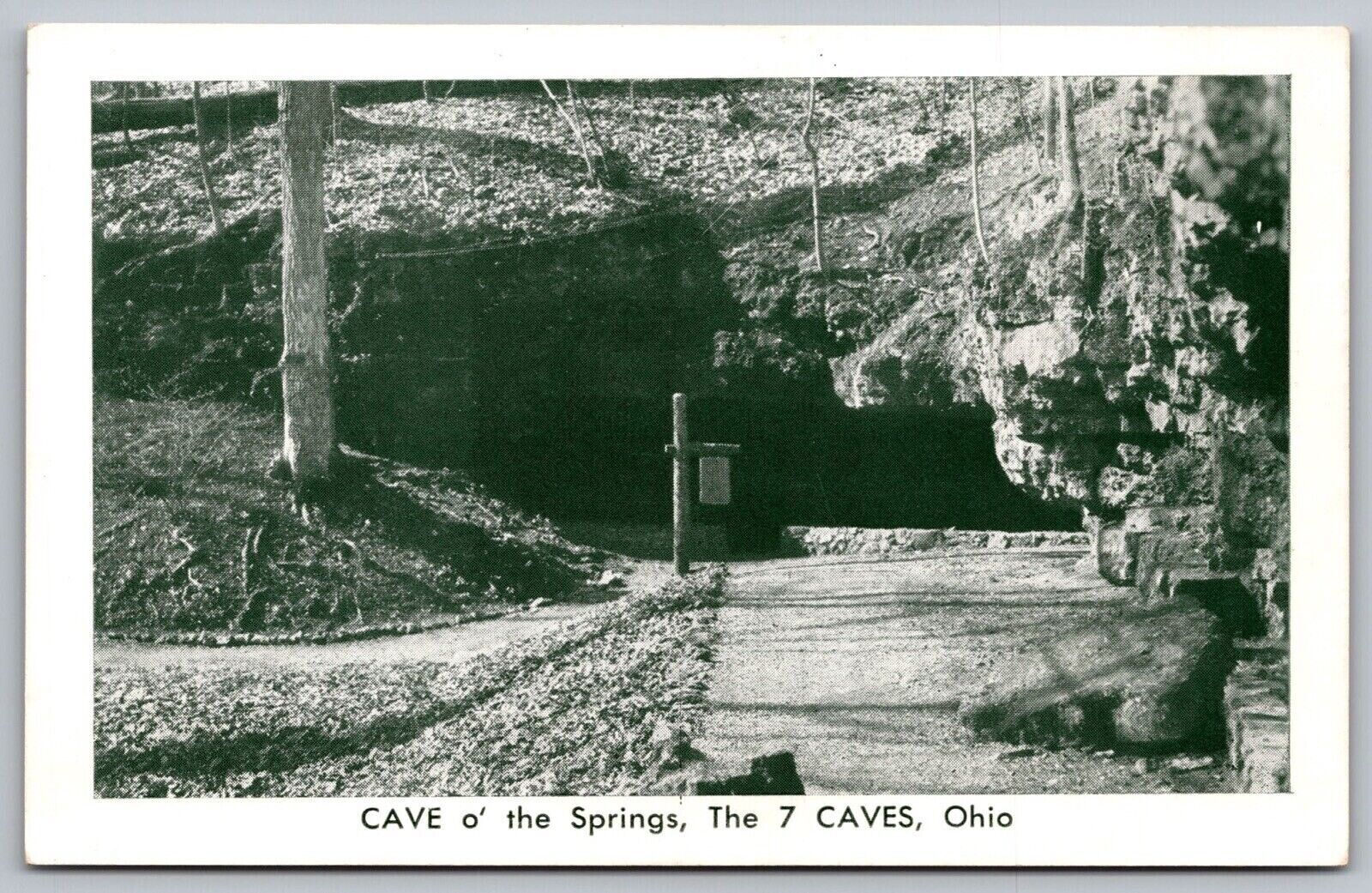 Cave O Springs Ohio OH Underground Cavern Bottomless Pool Vintage UNP Postcard