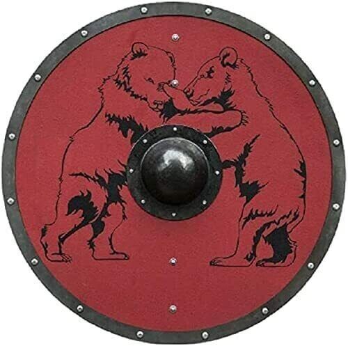New Medieval Unique animal Design Shield Wooden 24 inch gift