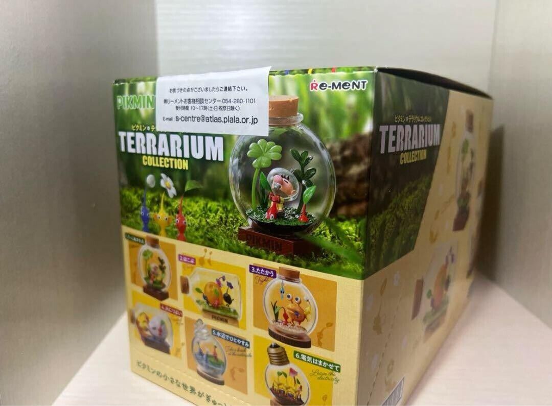 Pikmin Terrarium Collection Box Figure All 6 types Complete Set 2023 Re-ment