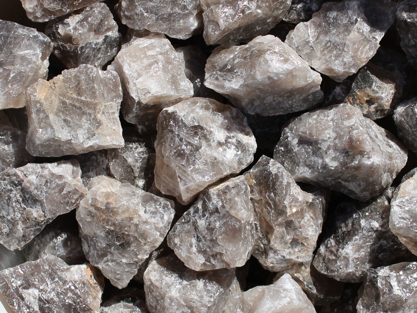 Smoky Quartz from Madagascar - Large Rough Rocks for Tumbling - Bulk Wholesale