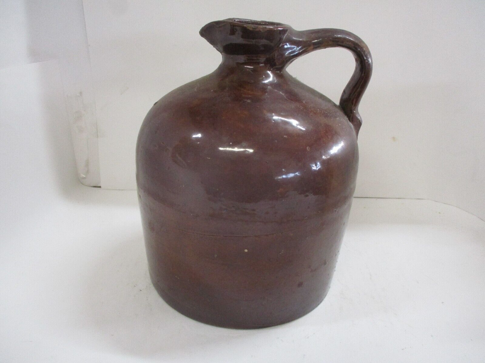 Antique Brown Stoneware Pottery Jug 9\