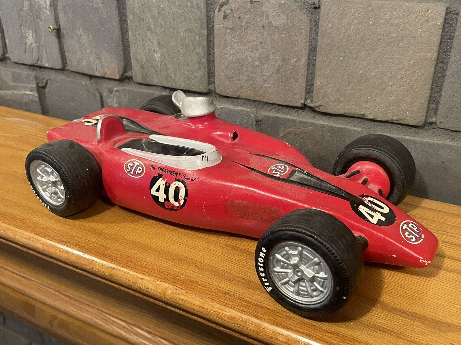 1970 Bill Bailey STP Indy Race Car Decanter Andy Granatelli Firestone