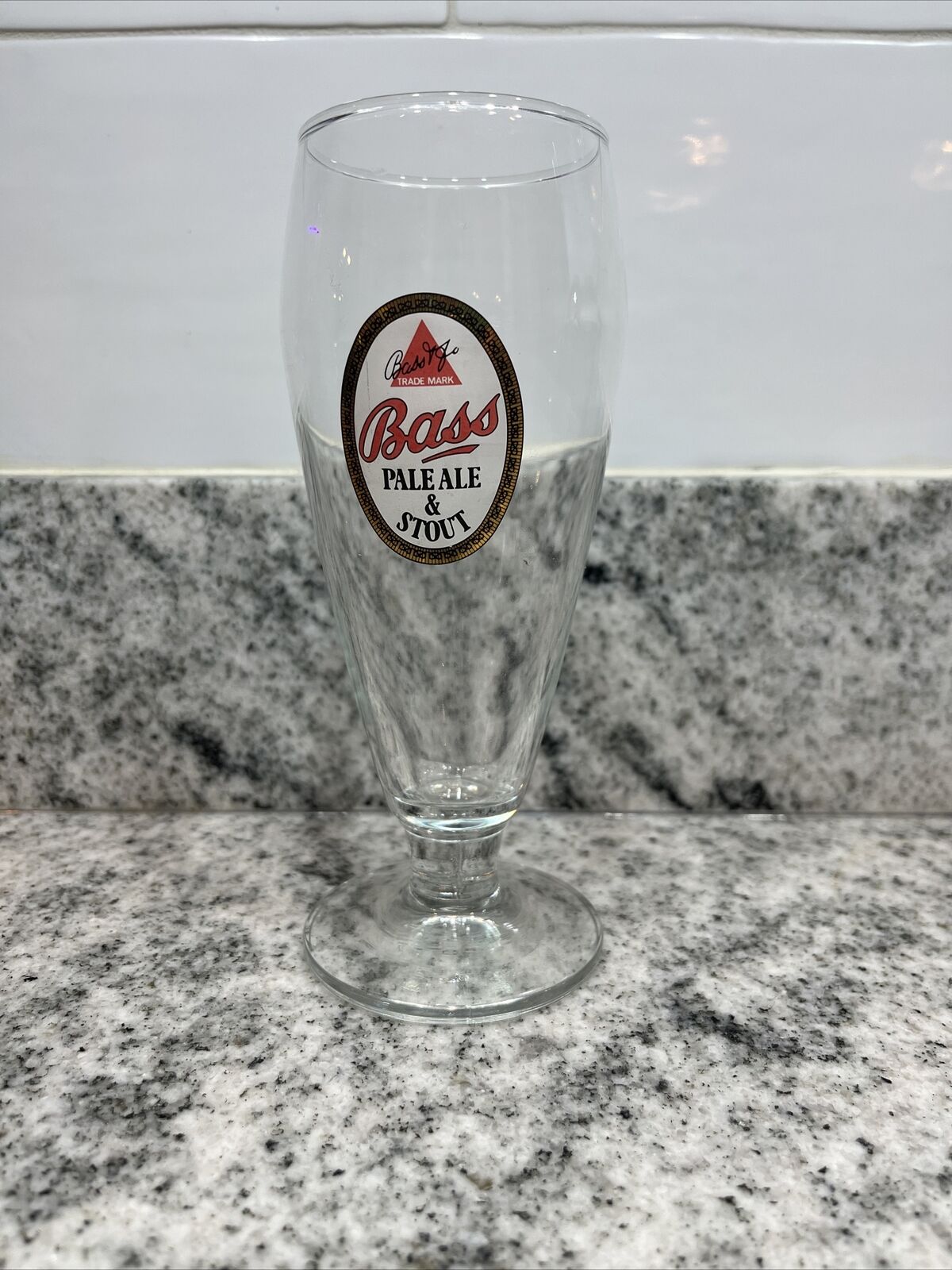 Vintage Bass & Co\'s Pale Ale & Stout Logo Beer  Glass 10 oz
