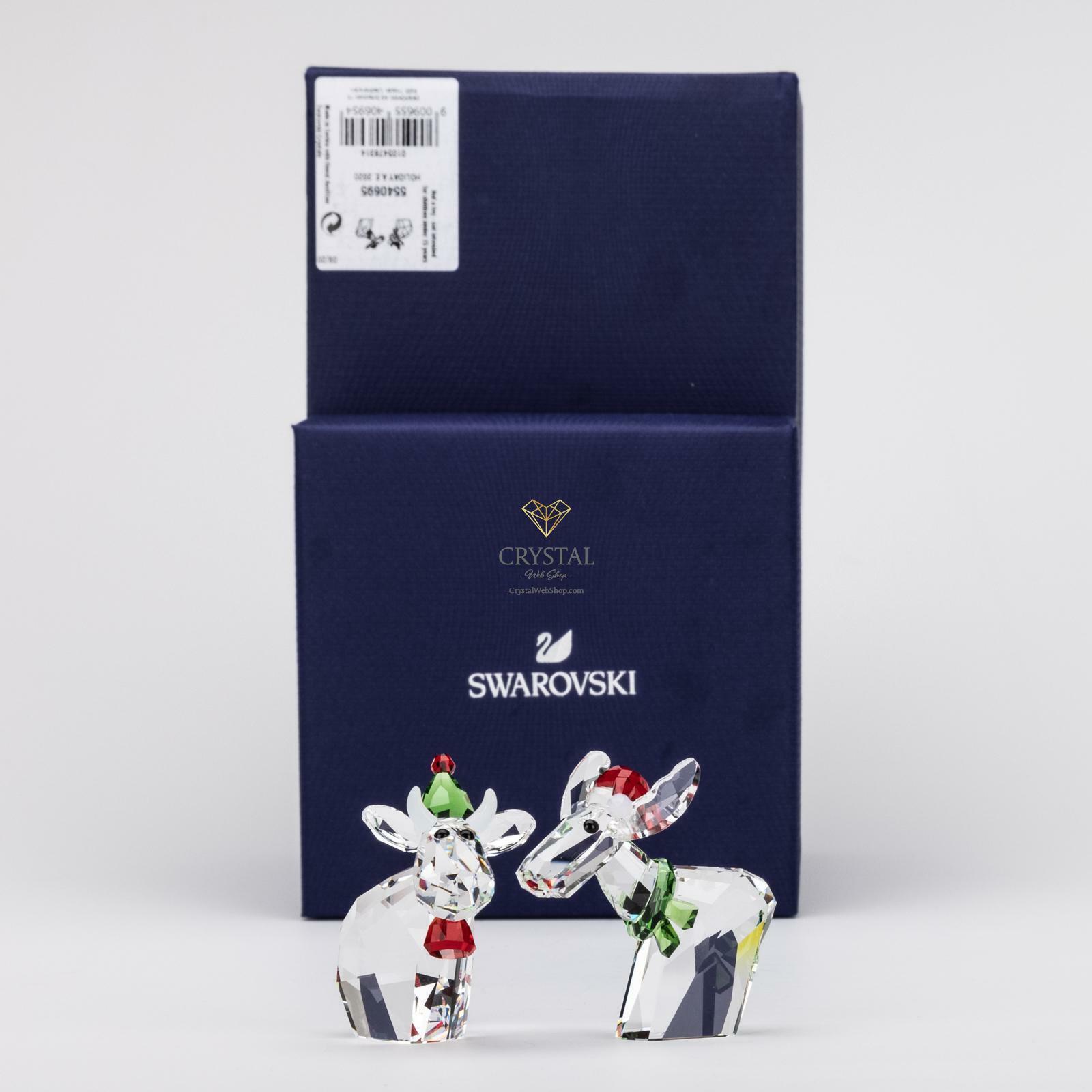 Swarovski Figurine Lovlots 2020  Holiday Mo and Ricci Moose MO 5540695