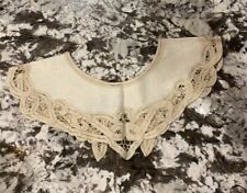 VTG Cream/Ivory Cotton Lace Collar (has Tag Made In China) picture