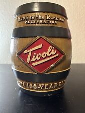 Rare Vintage Tivoli Beer Barrel Coin Bank Denver, Colorado 9” Tall x 6” Wide picture