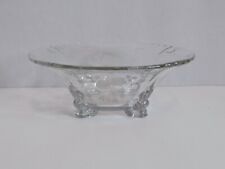Vintage Fostoria Crystal Four Footed Bowl picture