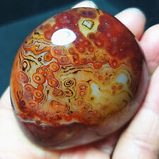TOP 102G Natural Polished Silk Banded Lace Agate Crystal Madagascar B241 picture
