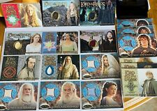 22 Topps Lord of the Rings Authenic movie memorabilia Lot Gandolf Arwen Frodo picture