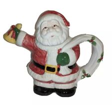 Teapot Santa Claus World Bazaars Inc Vintage Santa Teapot Ceramic Handle Spout picture