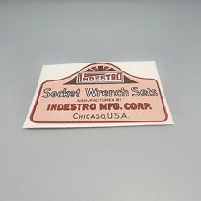 INDESTRO TOOLS DECAL, 4 Inch Vinyl STICKER picture