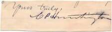 Collis P HUNTINGTON / Signature Signed picture