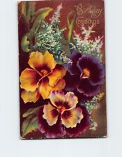 Postcard Floral Design Birthday Greetings Card picture