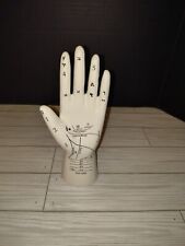 Palmistry Hand and/or Ring Holder Ceramic 8.5in Tall Excellent Condition picture