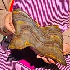 2960g Rare Natural Beautiful Tiger Eye Mineral Crystal Specimen Healing 224 picture