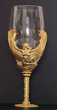 Myths & Legends by Veronese EGYPTIAN GODDESS ISIS Gold tone Wine/Water Goblet picture