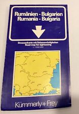 Kummerly + Frey Rumania Bulgaria Road Map 1975 D3 picture