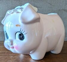 Rubens Originals Pig Planter 5186 Japan Pale Pink Hand Painted 6 x 3.25 x 4 Tall picture