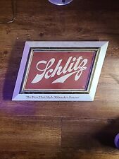 Vintage Schlitz Beer Light Up Sign. Needs To Be Re-Wired picture