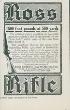 1915 Ross Rifle 1500 Foot Pounds At 500 Yards Vtg Print Ad CO5 picture