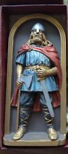 Vintage Marcus Designs Chalkware Knight Wall Plaque Replica  - Made In England picture